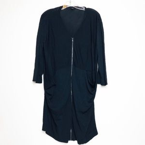 COS zipper west with 3/4 sleeves